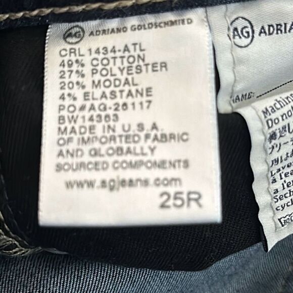 Adriano Goldschmied AG Woman's Sz 25R Prima Mid-Rise Cigarette Stretch Jeans - Picture 10 of 11
